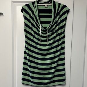 Twik Green and Black Striped Tank Top